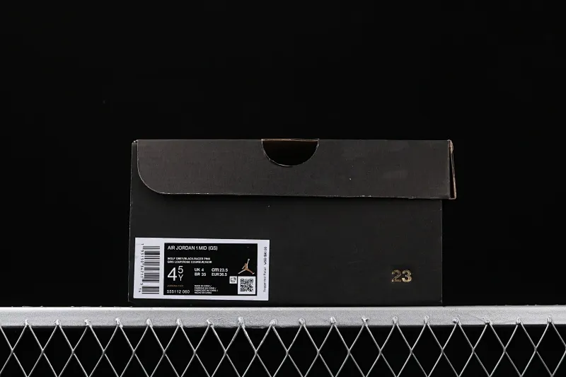 All categories Air Jordan Jordan series basketball shoes Air Jordan 1 Mid Air Jordan 1 mid AJ1 Joe 1 mid gray red 555112-060